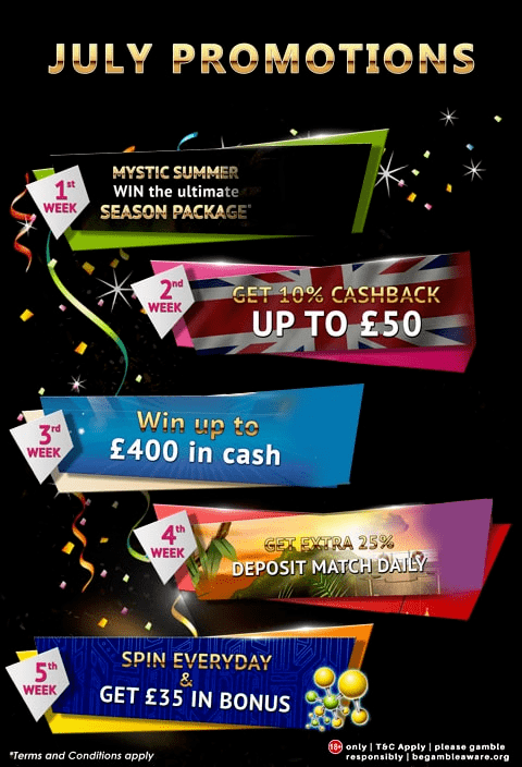 Jackpot Mobile Casino July Promotions