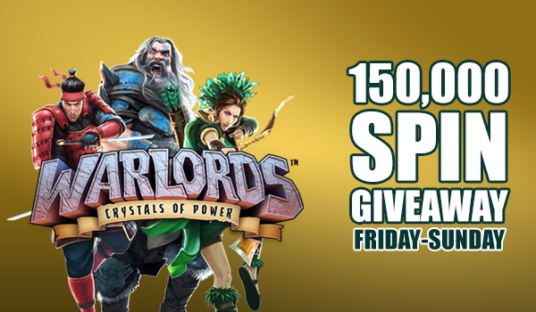 Play the New Warlords: Crystals of Power Slots 150,000 Free Spins