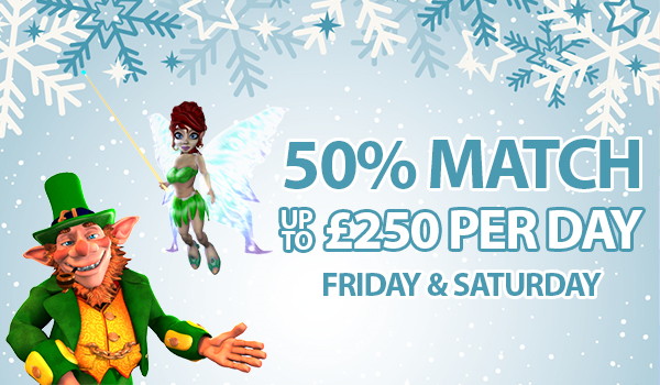 Begin the Christmas Countdown with £250 Match Daily