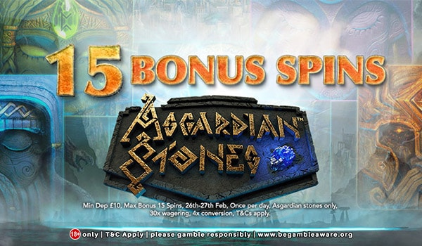 Get Free Spins Bonus on Asgardian Stones Slots