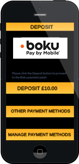 Boku Deposit options