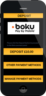 Boku Deposit options Boku Deposit options