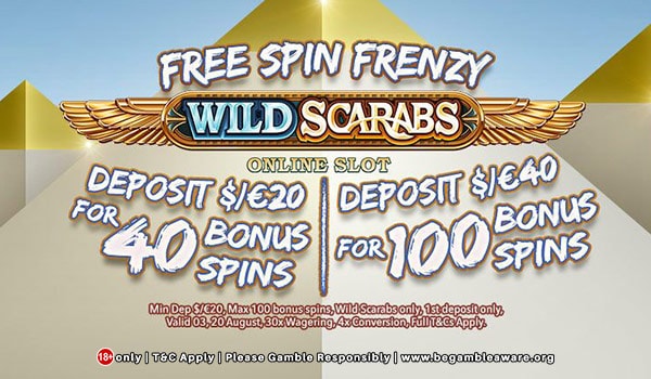 Free Spins Frenzy Wild Scarabs
