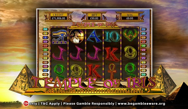 Play Egyptian-themed Temple of Iris Slots