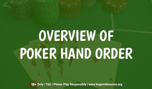 An overview of Poker hand order