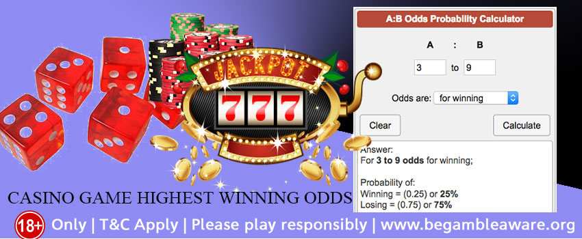 Which Casino Game has the Highest Winning Odds?